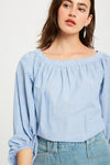 Be the light Chambray Top