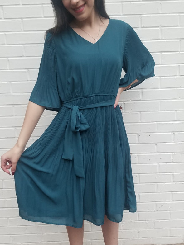 Fly Away With Me Dress- Teal