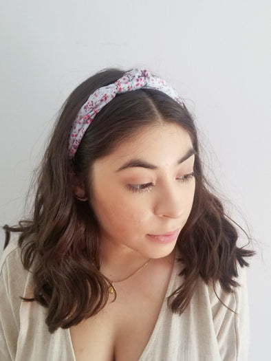Satin Mini Rose Headband