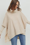 Love At First Sight Cowl Neck Sweater- Oatmeal