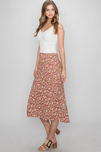 Full Bloom Midi Skirt